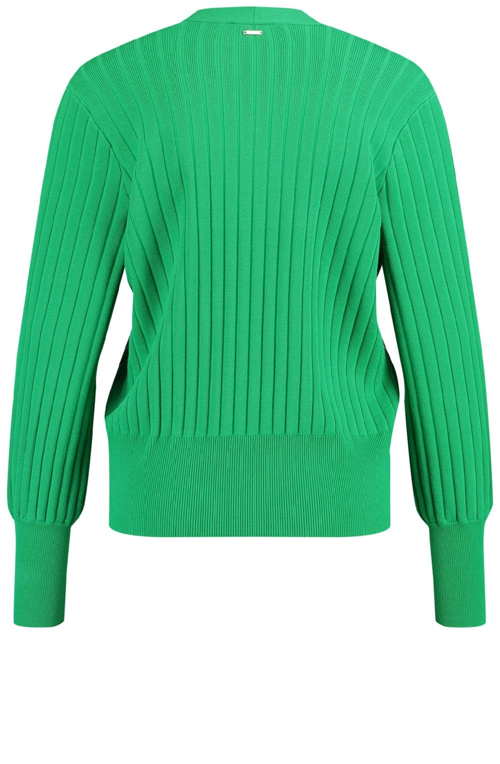 Green Ribbed Cardigan