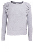 Grey Bead Detailed Sweater