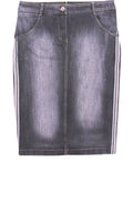 Grey Denim Skirt