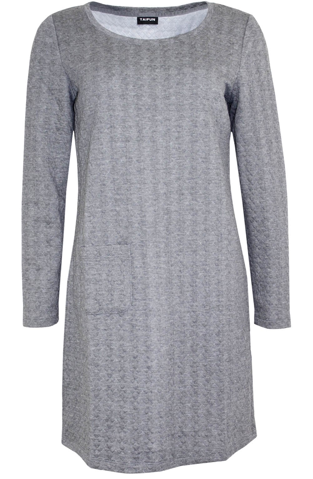 Grey Embossed Dress