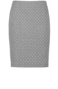 Grey Embossed Patterned Skirt