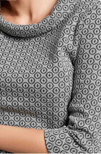 Grey Embossed Patterned Top