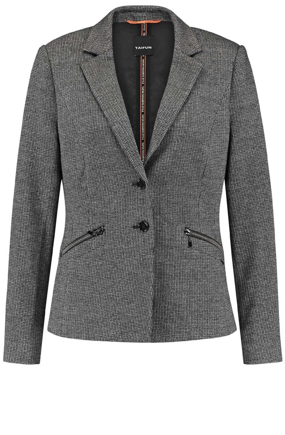 Grey Fine Check Jacket