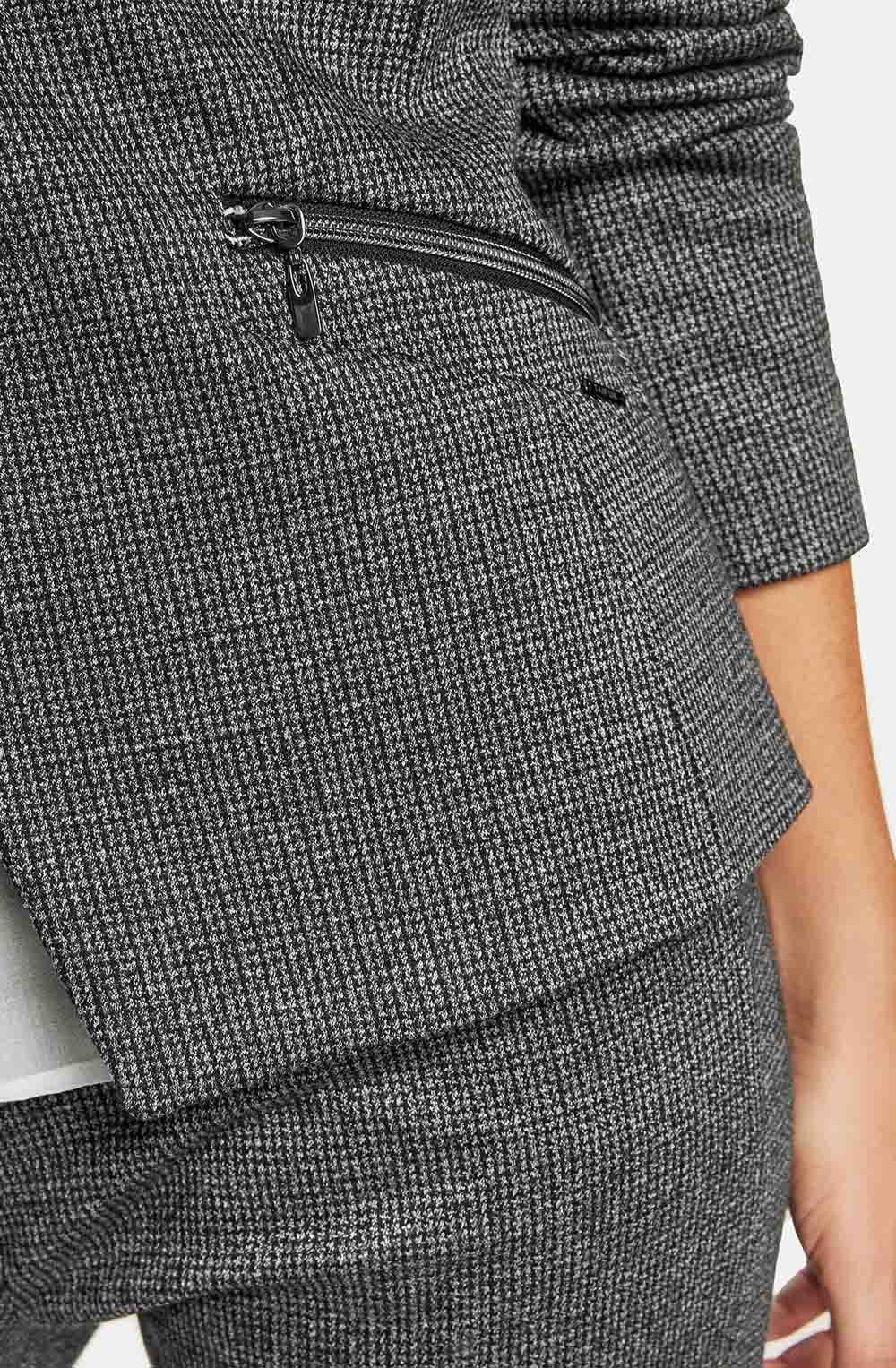 Grey Fine Check Jacket