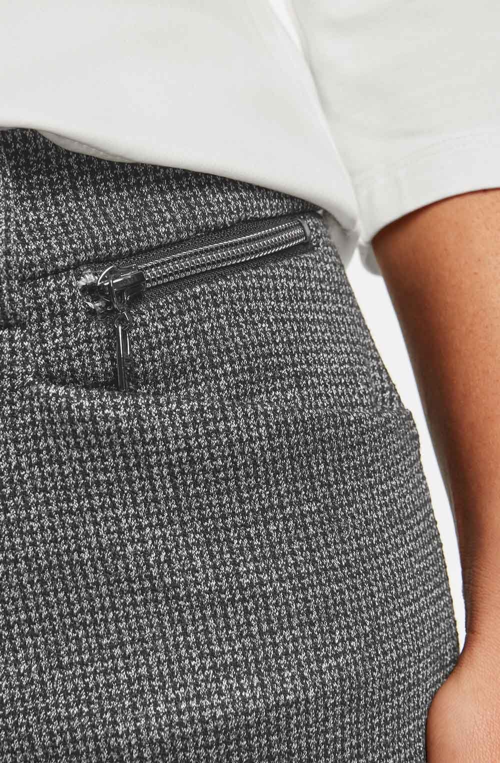 Grey Fine Check Trousers
