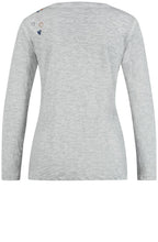 Grey Heart Design T Shirt