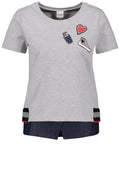 Grey Marl Jersey T Shirt