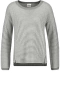 Grey Striped Sweater
