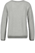 Grey Striped Sweater