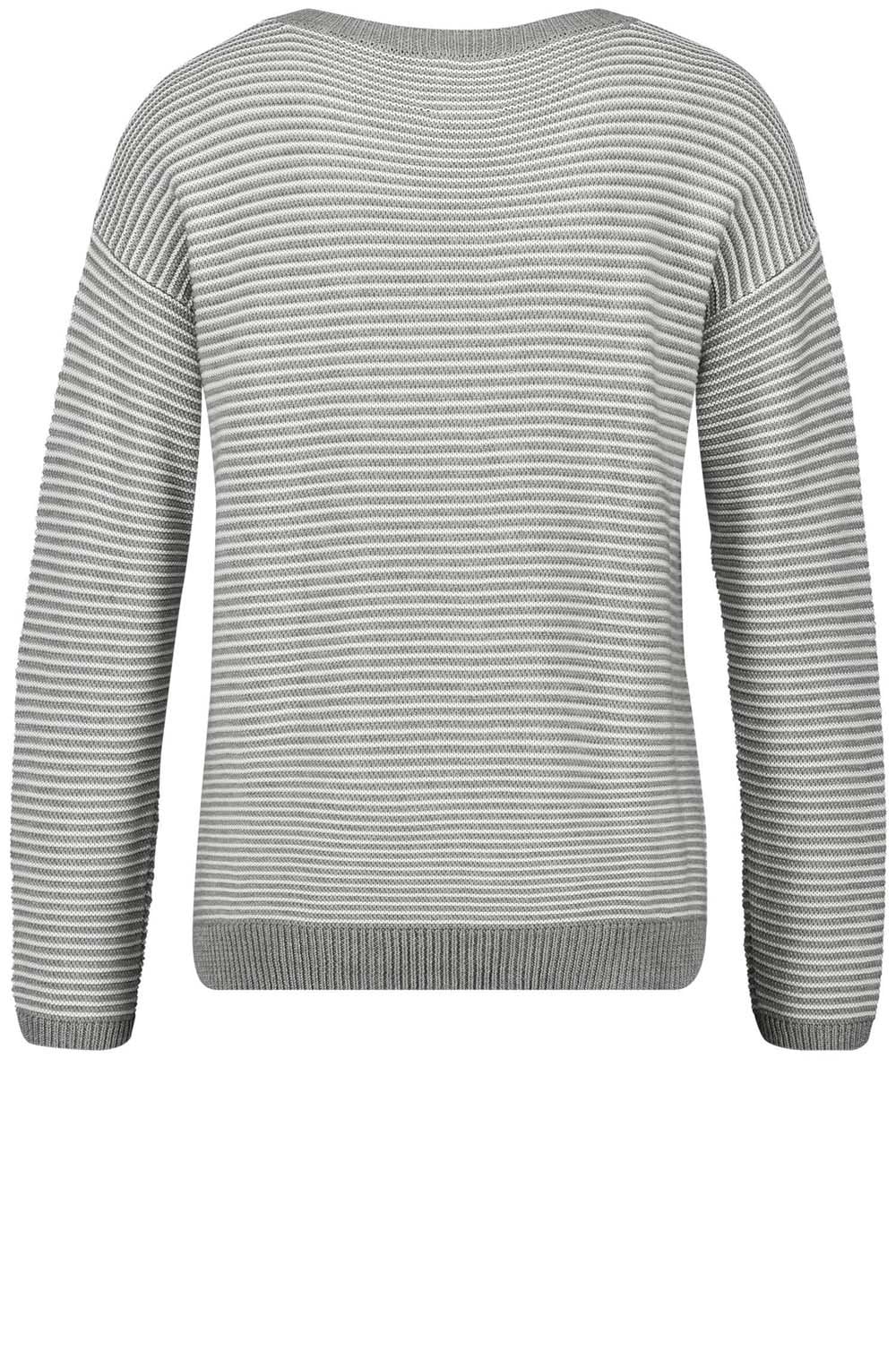 Grey Striped Sweater