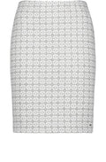 Grey & White Patterned Skirt