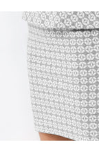 Grey & White Patterned Skirt