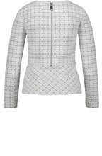 Grey & White Patterned Top