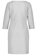 Grey & White Striped Dress