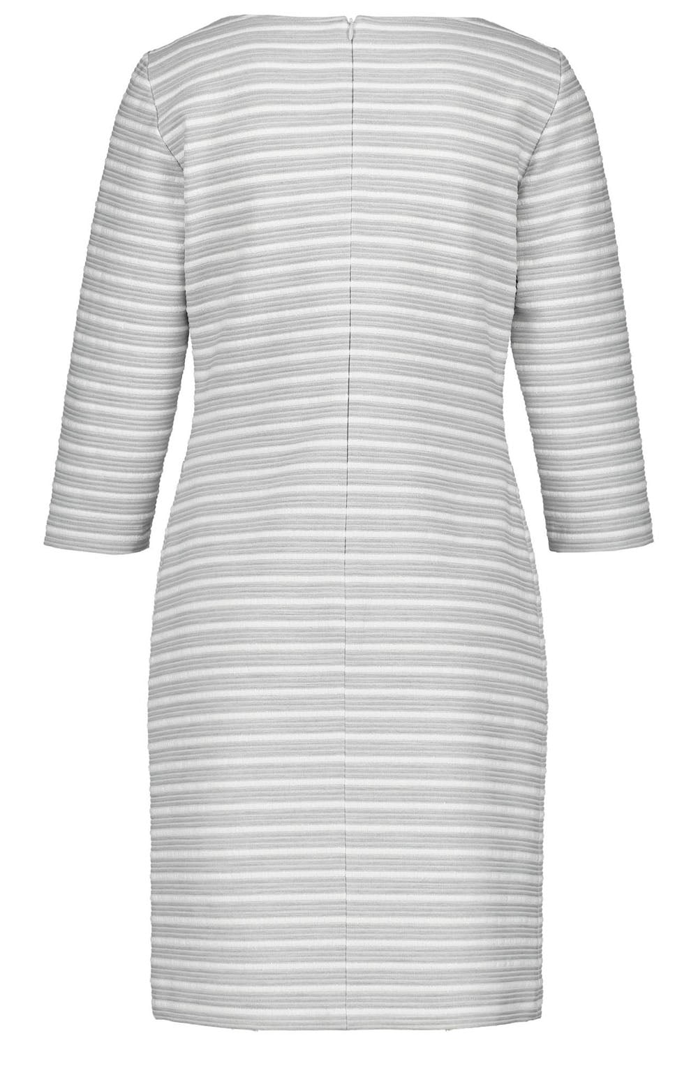 Grey & White Striped Dress