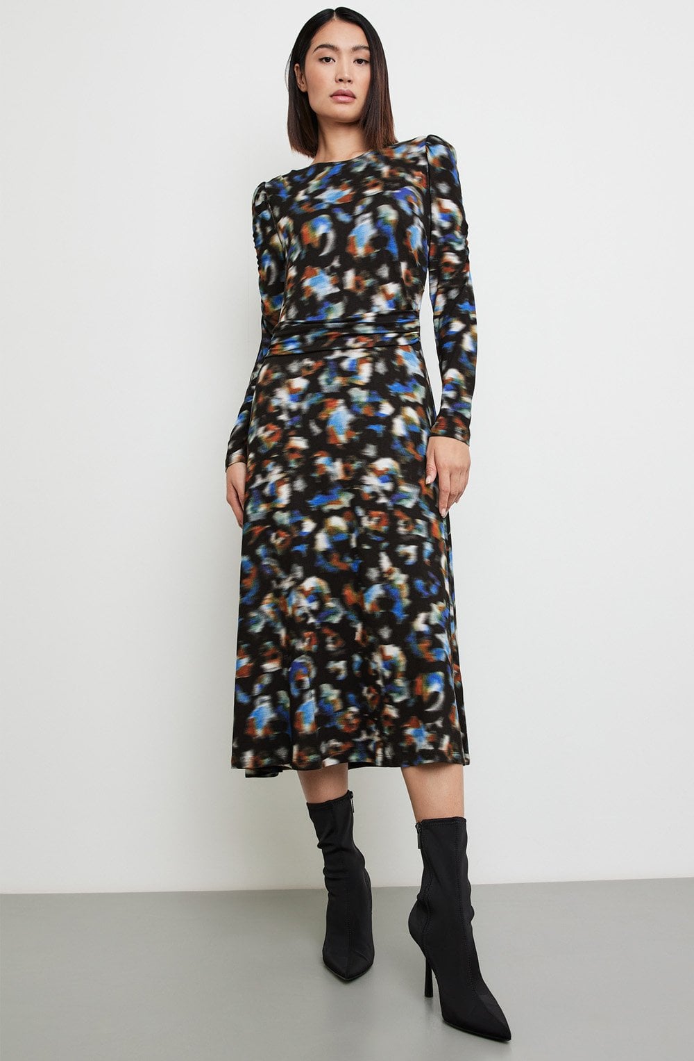 Heather Blue Blurred Dress