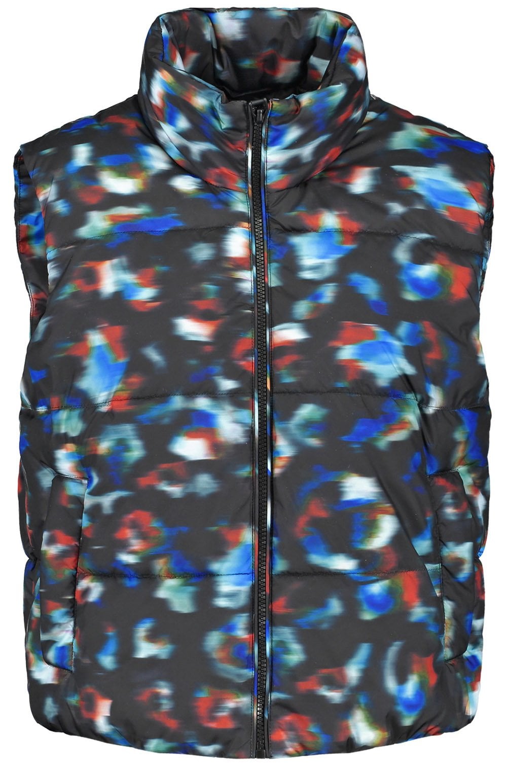 Heather Blue Blurred Gilet