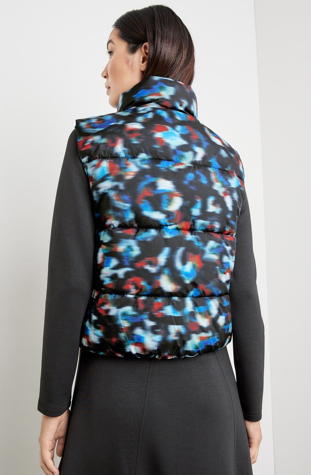 Heather Blue Blurred Gilet
