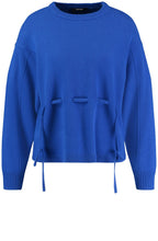 Heather Blue Decorative Ties Jumper