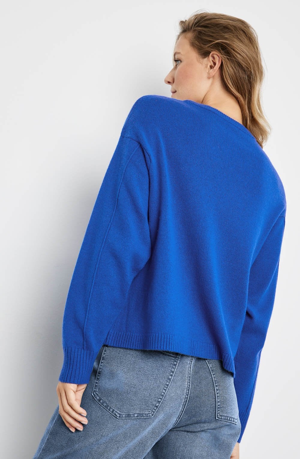 Heather Blue Decorative Ties Jumper