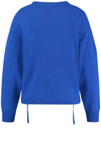 Heather Blue Decorative Ties Jumper