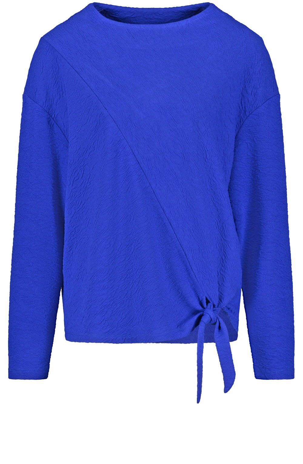 Heather Blue Textured Jersey Top