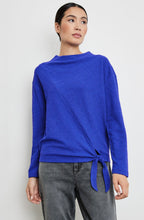 Heather Blue Textured Jersey Top