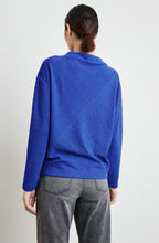 Heather Blue Textured Jersey Top
