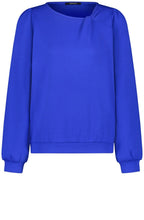 Heather Blue Twist Neck Sweater