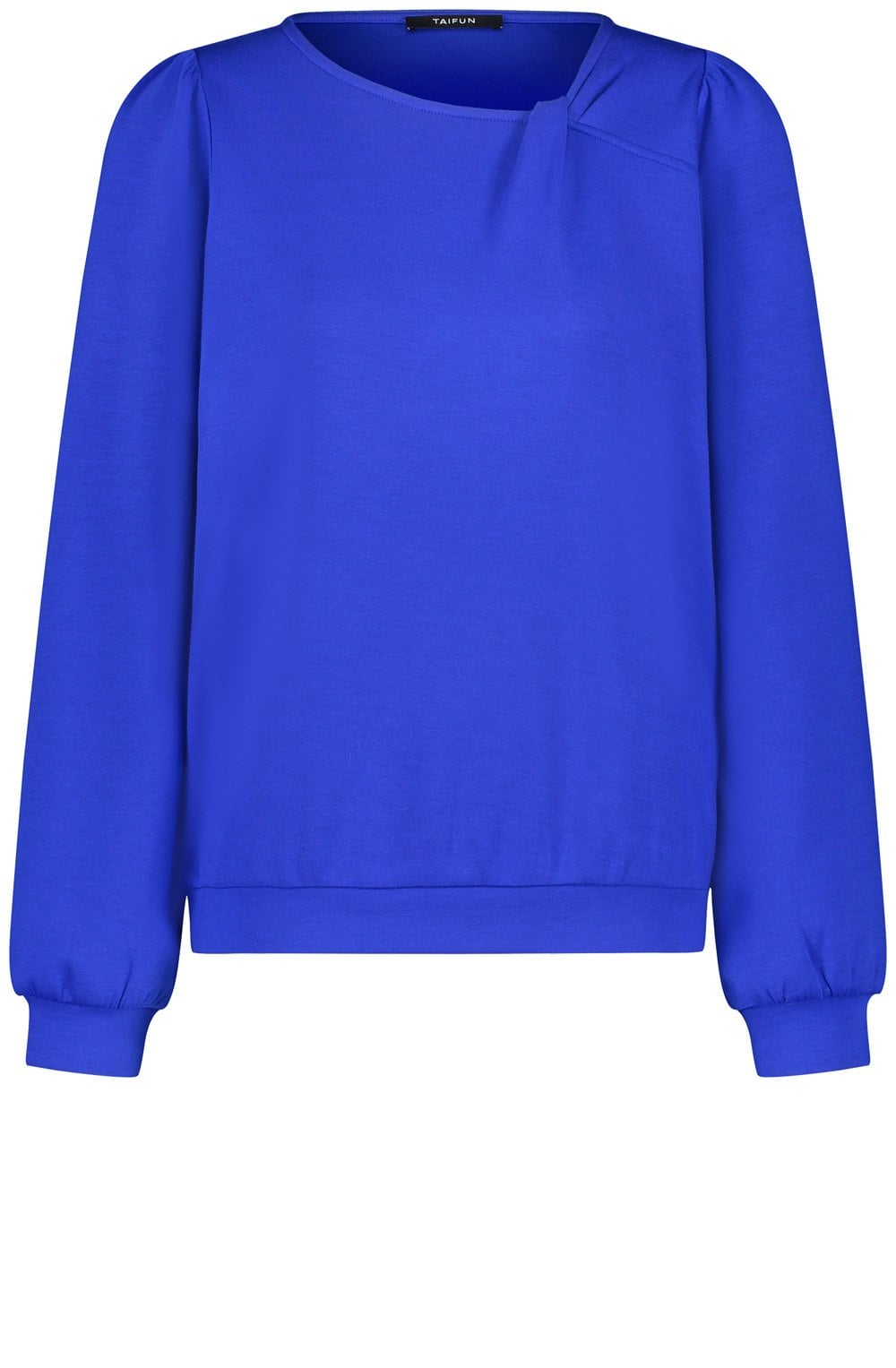 Heather Blue Twist Neck Sweater