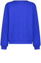Heather Blue Twist Neck Sweater