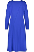 Heather Blue Twisted Neck Midi Dress