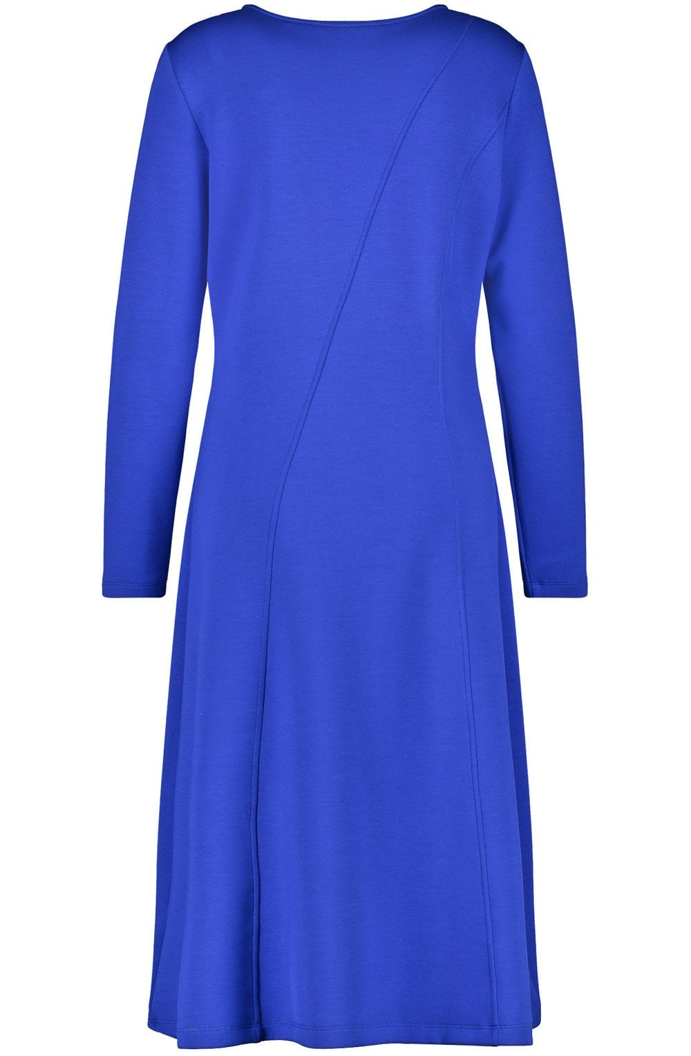 Heather Blue Twisted Neck Midi Dress