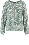 Honeycomb Print Blouse