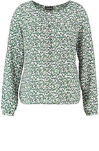 Honeycomb Print Blouse