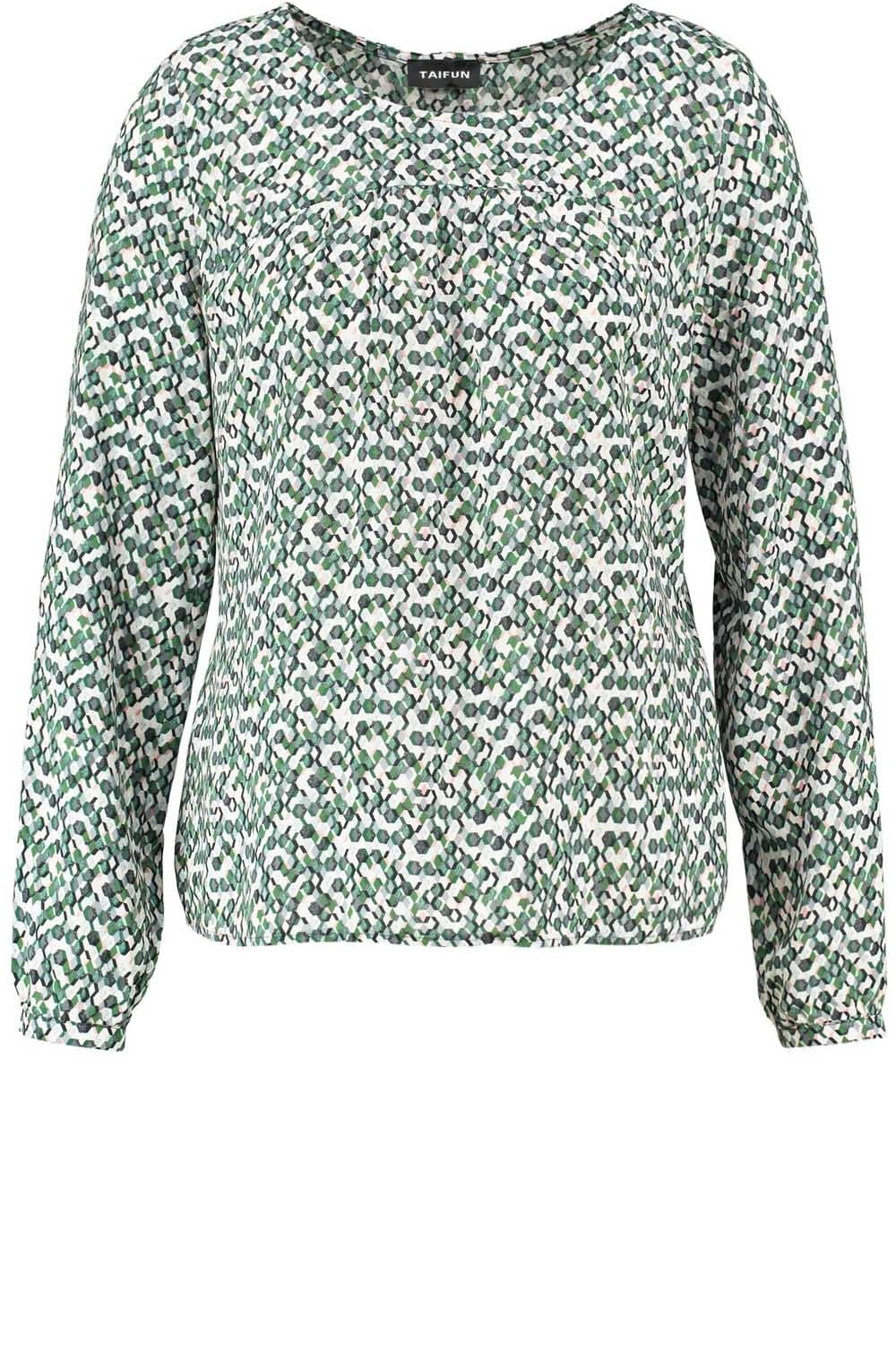 Honeycomb Print Blouse