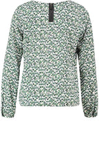 Honeycomb Print Blouse