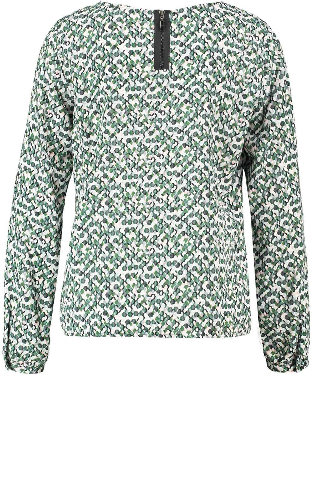 Honeycomb Print Blouse