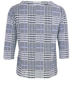 Hounds Tooth Print Top