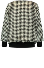 Houndstooth Check Blouse