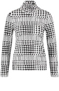 Houndstooth Jersey Top