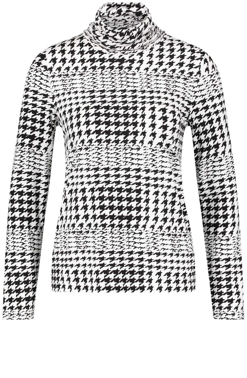 Houndstooth Jersey Top