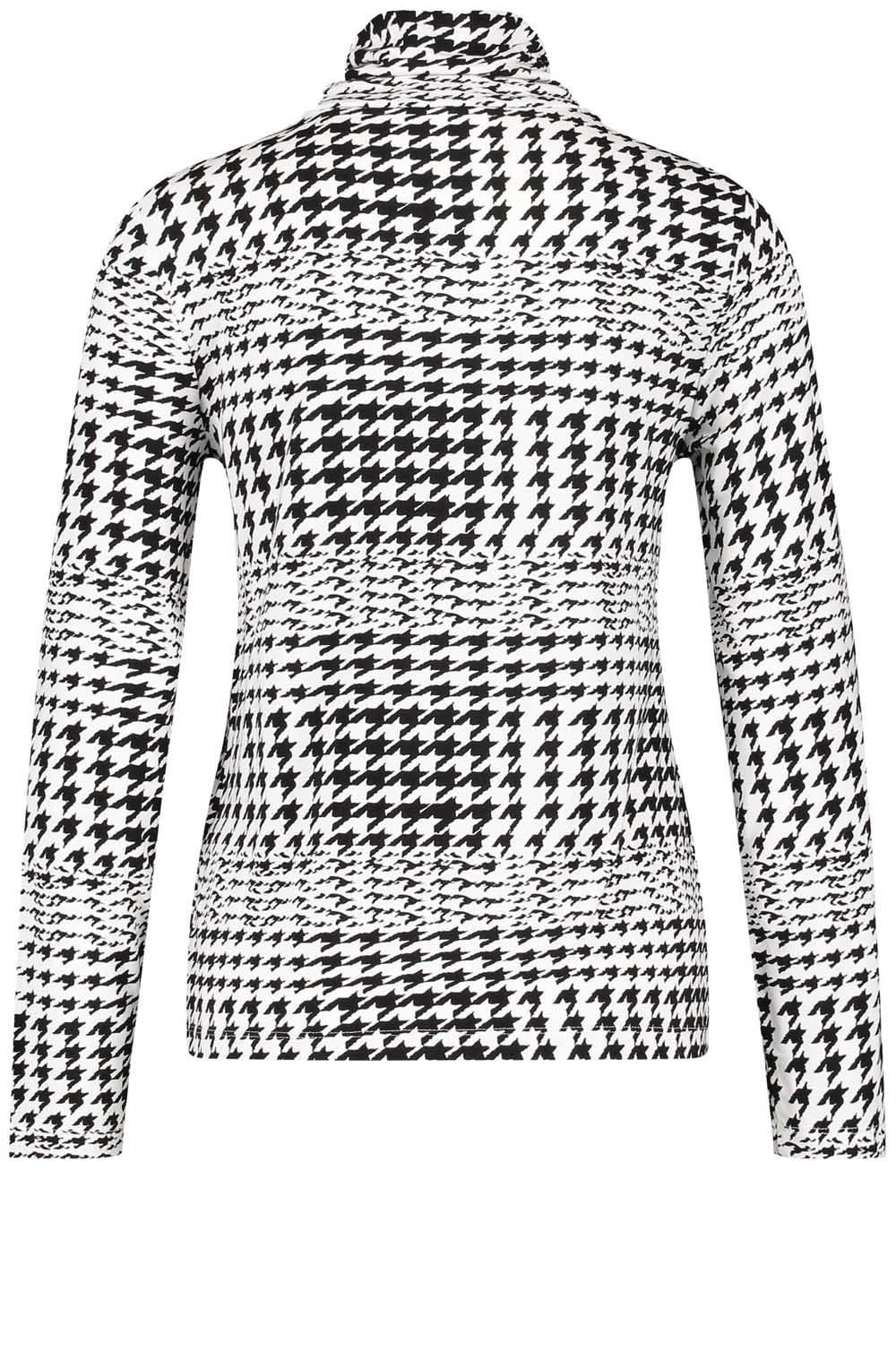 Houndstooth Jersey Top