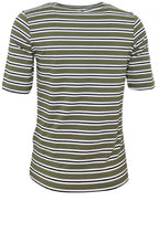 Taifun Khaki and white striped Top