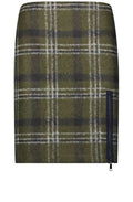 Khaki Check Skirt