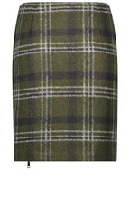 Khaki Check Skirt