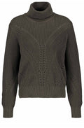 Khaki Chunky Ribbed Jumper