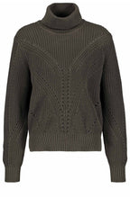 Khaki Chunky Ribbed Jumper