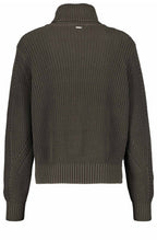 Khaki Chunky Ribbed Jumper
