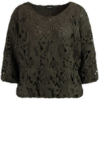 Khaki Crocheted Top